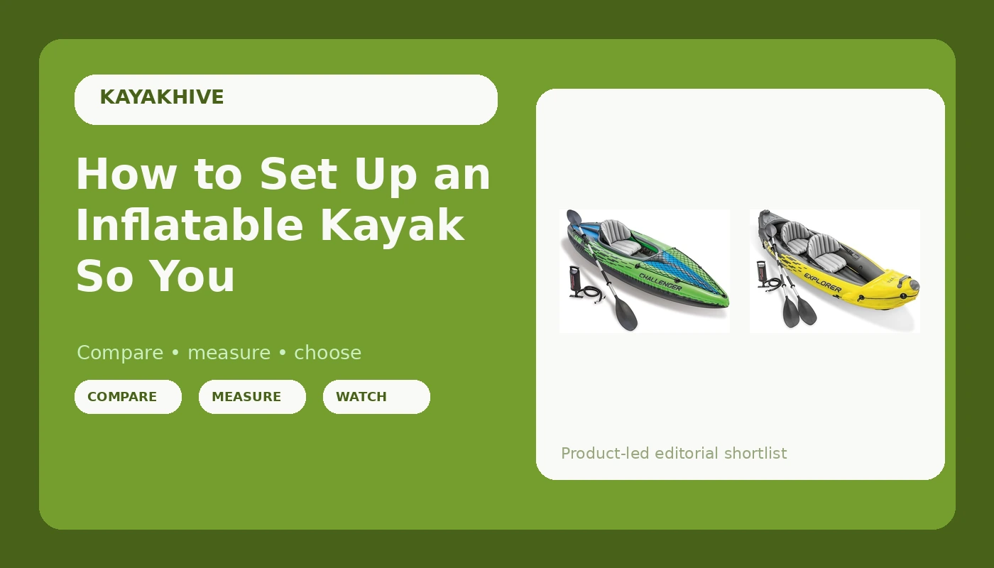 How to Set Up an Inflatable Kayak So You're Paddling in Minutes